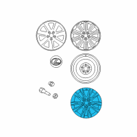 OEM Lexus ES350 Wheel, Disc Diagram - 42611-33721
