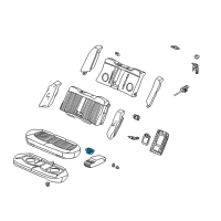 OEM 2002 Honda Accord Cup Holder, Rear Armrest (Light Quartz Gray) Diagram - 82187-S84-A11ZB