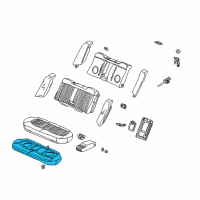 OEM 2002 Honda Accord Pad & Frame, Rear Seat Cushion (Ts Tech) Diagram - 82132-S84-A03