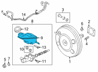 OEM Kia Sorento Reservoir-Master CYL Diagram - 58511R5000