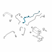 OEM 2017 Ford Police Interceptor Utility Return Hose Diagram - DA8Z-9C047-A