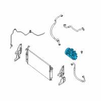 OEM 2013 Nissan Altima Compressor - Cooler Diagram - 92600-ZX50A