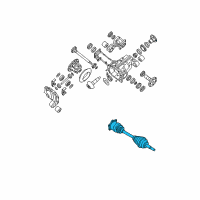 OEM Nissan Pathfinder Shaft Assy-Front Drive Diagram - 39100-ZS00A