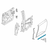 OEM BMW i3 Rear Sealing Between Door And Entrance Diagram - 51-76-7-301-751