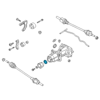 OEM Ford Taurus X Coupling Rear Seal Diagram - 8G1Z-4N046-A