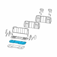 OEM 2019 Ram 3500 Seat Cushion Foam Diagram - 68051172AA