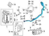 OEM 2022 BMW 840i Gran Coupe REFRIGERANT LINE, DUAL LINE Diagram - 64-50-9-875-198