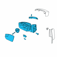 OEM 2013 Ford Escape Mirror Assembly Diagram - CJ5Z-17682-EA