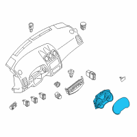 OEM 2013 Nissan Altima Speedometer Instrument Cluster Diagram - 24810-9HM0A