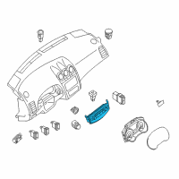 OEM 2014 Nissan Altima Control Assembly Diagram - 27500-3TS0A