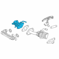 OEM Toyota Corolla Cross EGR Valve Diagram - 25620-F2010