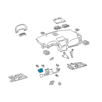 OEM 2012 Lexus RX450h Instrument Panel Cup Holder Sub-Assembly Diagram - 55618-48200