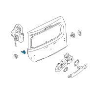 OEM 2013 Nissan Cube Female Assy-Dovetail Diagram - 90524-1FA0C