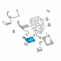 OEM 2019 Toyota Prius C Heater Core Diagram - 87107-52070