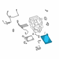 OEM 2012 Toyota Prius C Evaporator Core Diagram - 88501-52120