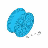 OEM BMW X4 M Double Spoke 310 - Single wheel front, without tire 8.5J x 20 Diagram - 36-11-6-787-582