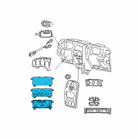 OEM 2006 Chrysler PT Cruiser Cluster-Instrument Panel Diagram - 5107633AI