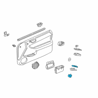 OEM 1998 Acura Integra Switch Assembly, Power Window Assistant (Graphite Black) Diagram - 35760-ST7-003ZA