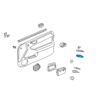 OEM 2000 Acura Integra Switch Assembly, Power Window Master (Graphite Black) Diagram - 35750-ST7-A01ZA