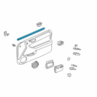 OEM Acura Integra Weatherstrip, Front Door (Inner) Diagram - 72335-ST7-003