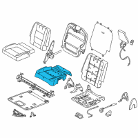 OEM 2012 Ford Explorer Seat Cushion Pad Diagram - BB5Z-7863841-C