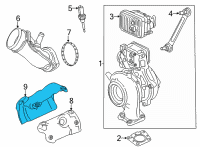 OEM 2022 GMC Sierra 3500 HD Heat Shield Diagram - 12705658
