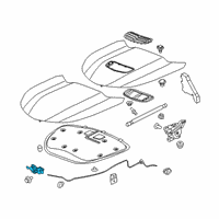 Genuine Chevrolet Camaro Latch diagram