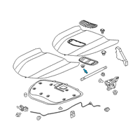 OEM Chevrolet Volt Support Strut Ball Stud Diagram - 11571041