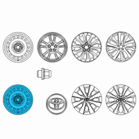 OEM 2020 Toyota Corolla Wheel, Spare Diagram - 42611-02Q80
