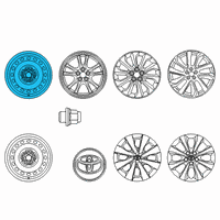 OEM 2022 Toyota Corolla Wheel, Steel Diagram - 42611-12D40