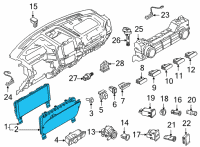 OEM 2021 Ford F-150 INSTRUMENT CLUSTER Diagram - ML3Z-10849-CFA