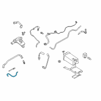 OEM 2014 Ford Police Interceptor Utility Connector Hose Diagram - AA5Z-9E455-A