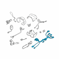 OEM 2001 Cadillac DeVille Harness Asm, Steering Column Wiring(W/Coil Hard-Wired Into Harness) Diagram - 26090829