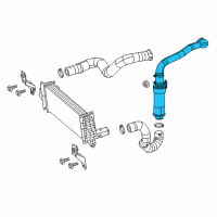 OEM Ram Duct-Charge Air Cooler Diagram - 68259699AB