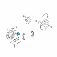 OEM 2006 Kia Spectra Cylinder Assembly-Wheel Diagram - 583802F100