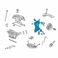 OEM Honda CR-V Case Assembly, Chain Diagram - 11410-5X6-J00