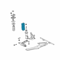 OEM 2004 Toyota MR2 Spyder Coil Spring Diagram - 48131-17710