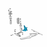 OEM 2000 Toyota MR2 Spyder Knuckle Diagram - 43211-17110