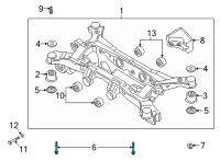 OEM 2022 Hyundai Santa Fe Bolt Diagram - 62617-1U200