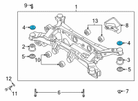 OEM 2022 Hyundai Palisade STOPPER-UPR Diagram - 55477-C5000