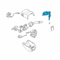 OEM 2002 Toyota Prius Cylinder & Keys Diagram - 89709-47030