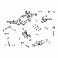OEM 2018 Ford Explorer Lower Control Arm Rear Bolt Diagram - -W715127-S439