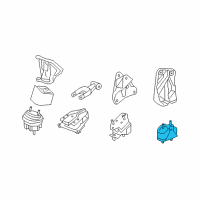 OEM 2005 Pontiac Grand Prix Mount Asm-Trans Diagram - 10348602