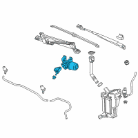 OEM 2016 Chevrolet Trax Front Motor Diagram - 42333714