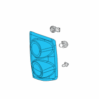 OEM Dodge Ram 2500 Lamp-Tail Stop Backup Diagram - 55277303AC