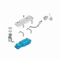 OEM 2008 Dodge Durango Fuel Tank Diagram - 68027992AE