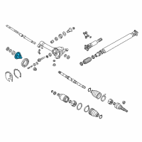 OEM 2012 Nissan Xterra Case Differential Diagram - 38421-EA500