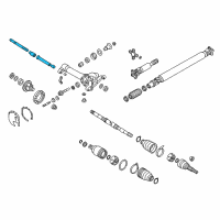 OEM 2019 Nissan Armada Shaft Assembly-Side, Differential Diagram - 38230-4JR0A