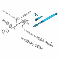 OEM 2017 Nissan Frontier PROPELLER Shaft Diagram - 37200-ZZ70A