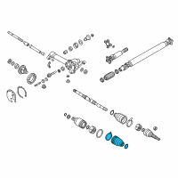 OEM 2020 Nissan Frontier Repair Kit-Dust B00T, Inner Diagram - 39741-EA025